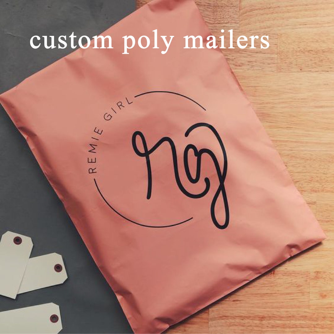 Custom Poly Mailers for Clothing , Your Brand Logo Colored Poly Mailers