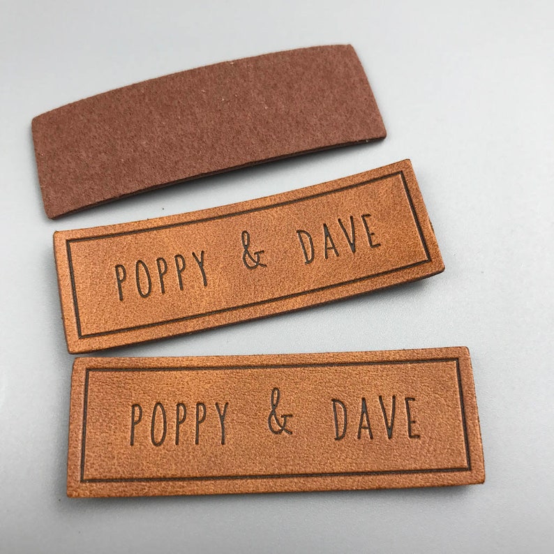 100 leather patches, Custom leather labels, Free drill hole, leather patch, Leather Tags, Leather Patches shops and Labels