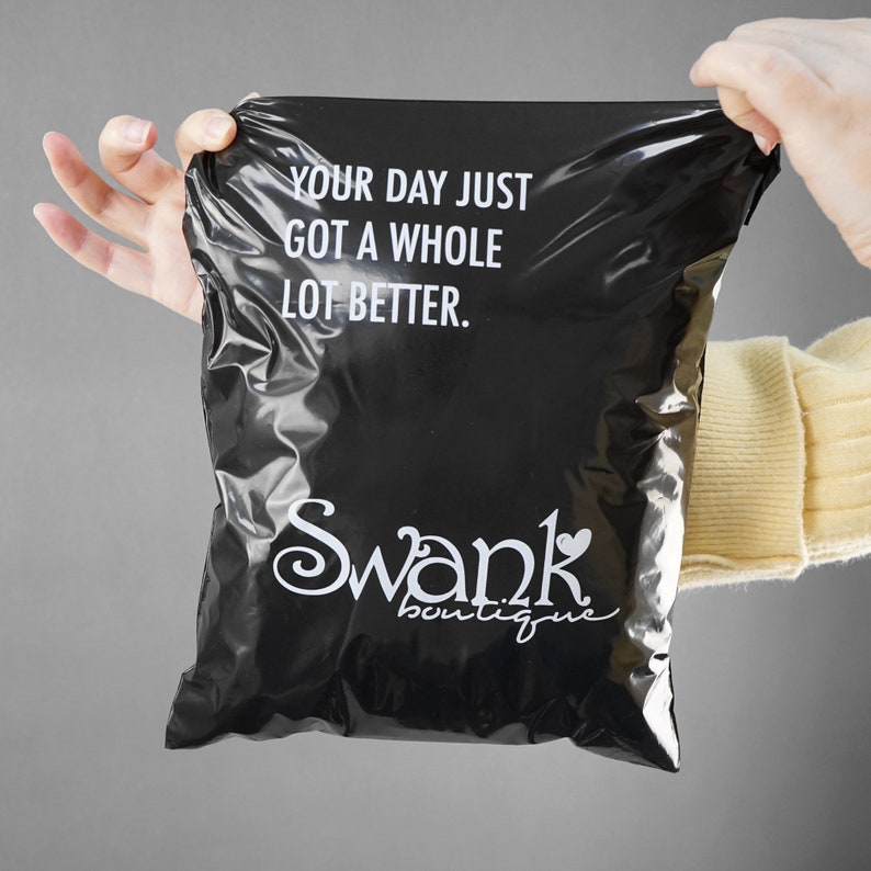 Custom Poly Mailers for Clothing Your Brand Logo Colored Etsy