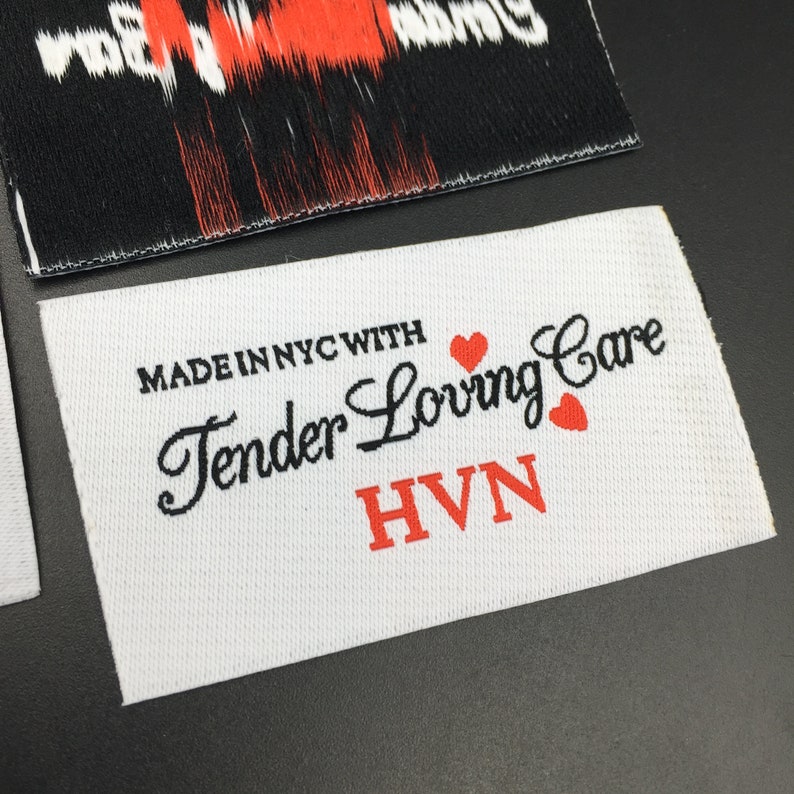 100 custom woven labels woven label custom clothing tags | Etsy