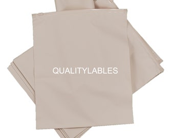 100-1000 CUSTOM Dark Beige Frosted Zip Bags, Black zip bag, high quality clothes plastic bag, custom zip lock bag for poly mailer