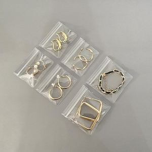 1000枚のカスタムPVCクリア再封可能ラッピングジュエリー|抗酸化ポリバッグジュエリーリングイヤリングアクセサリーポーチグリップシール整理用