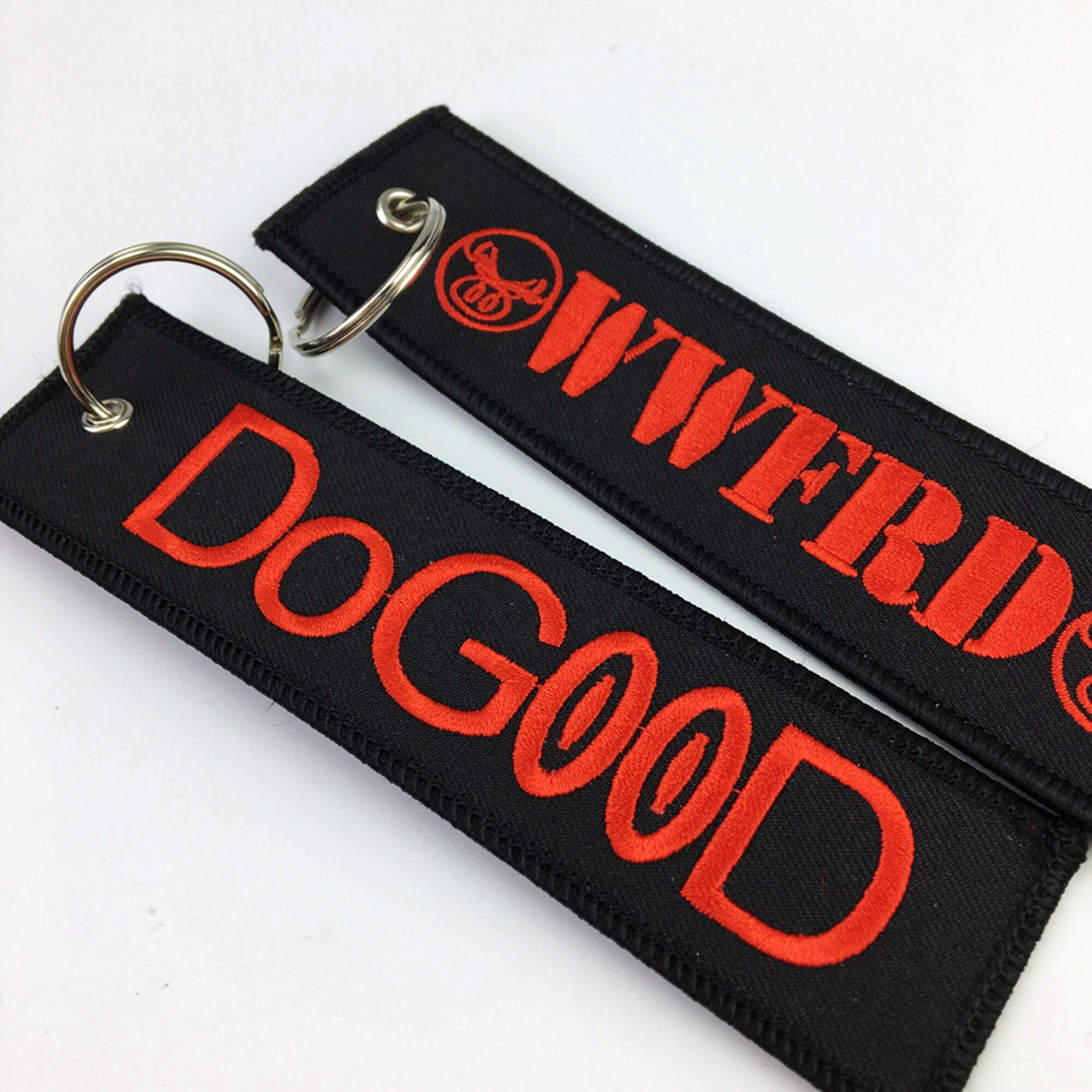 200 Custom Embroidered Keychain 