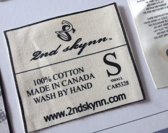 200 cotton labels, custom cotton labels, Custom Cotton Labels, printed cotton labels