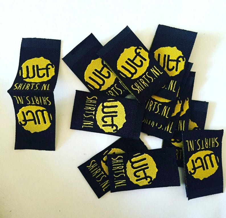 1000pcs Woven Labels Woven Labels Center Fold Personalized Etsy