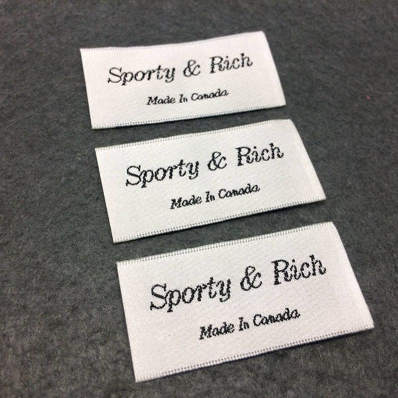 100 satin woven labels woven satin labels satin woven label | Etsy