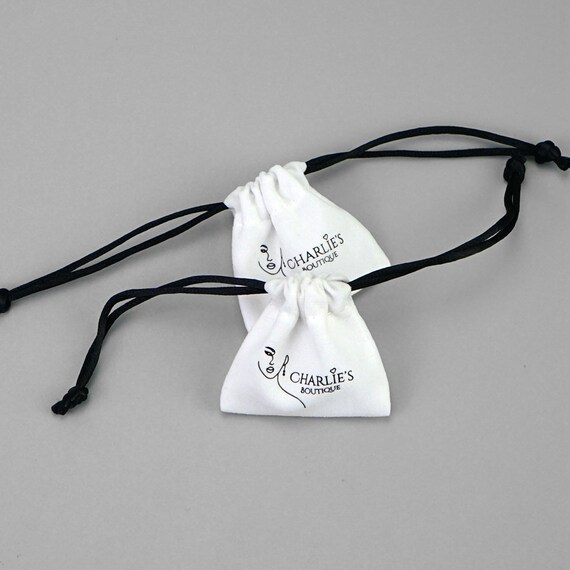 50 Sacchetti Portagioie In Velluto Azzurro Cielo: Logo Impresso - Foto 11