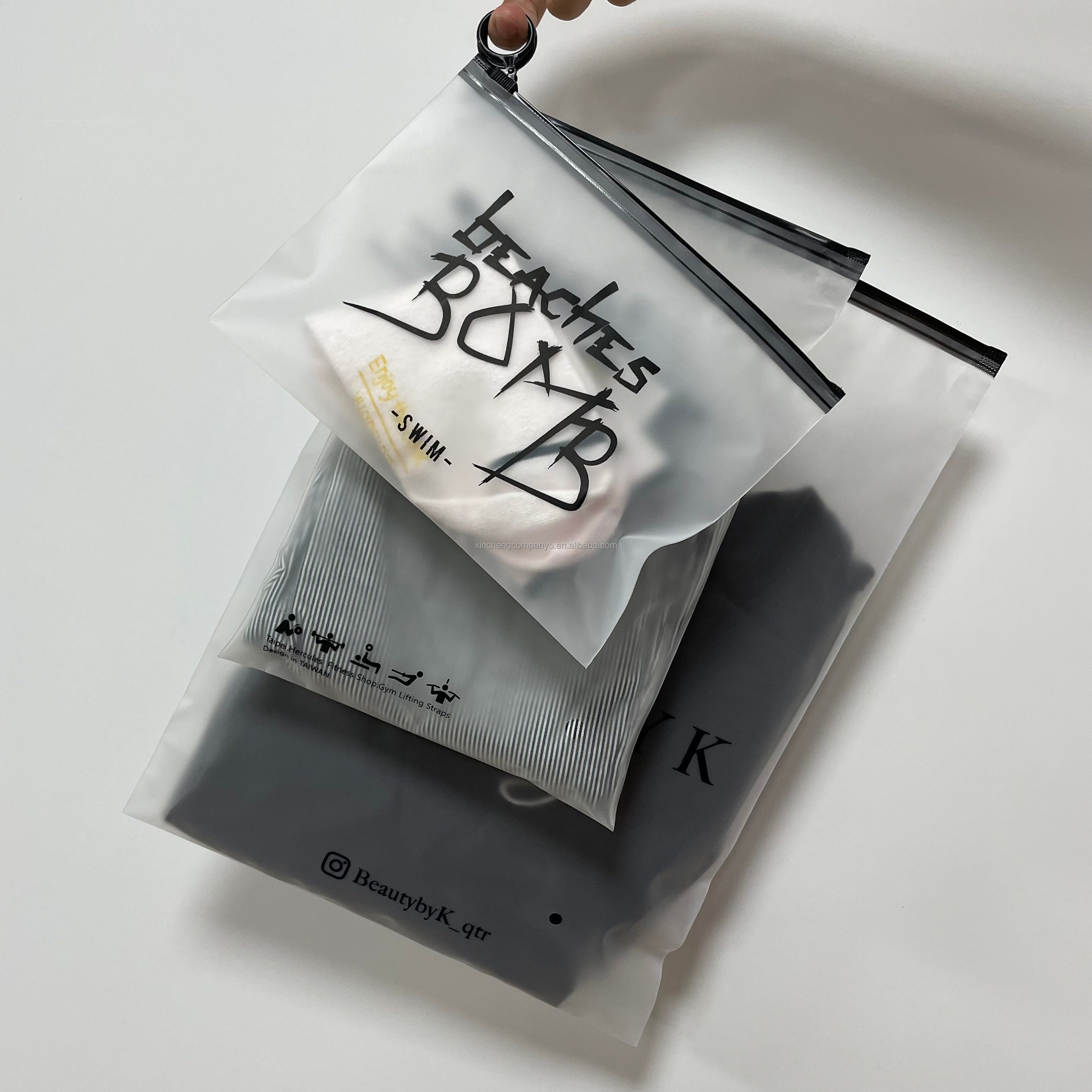 Zip-lock style sample collection bags