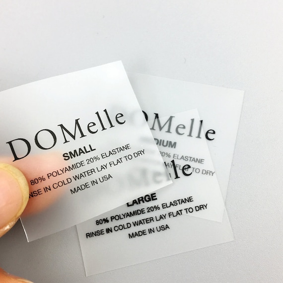 100pcs Custom Tpu Print Labels, Plastic Label , Soft PVC Label ,custom  Printed Transparent TPU Labels for Clothes Neck Label 