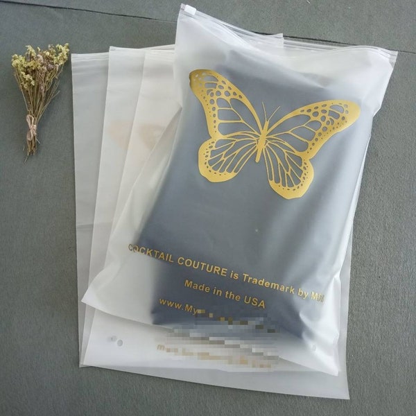 Frosted Poly Bag Etsy