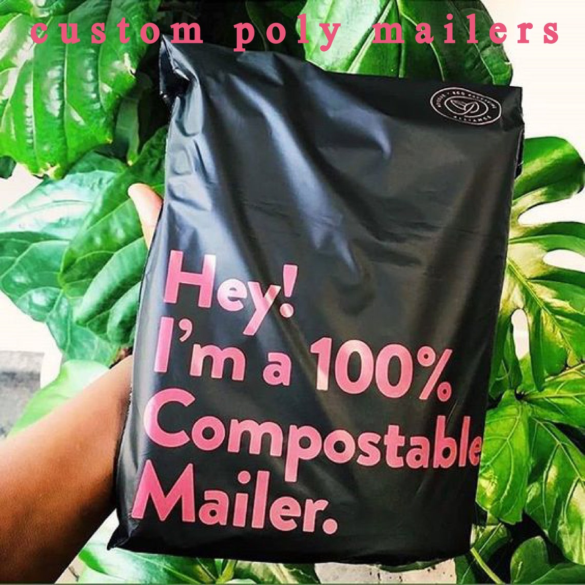 Custom poly mailers for clothing your brand logo colored Etsy