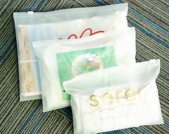 custom clothing zip bolsas