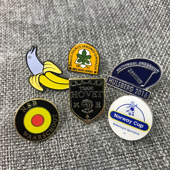 50 Lapel Pins, Enamel Pins, Custom Enamel Pins, Hard Enamel Pin 