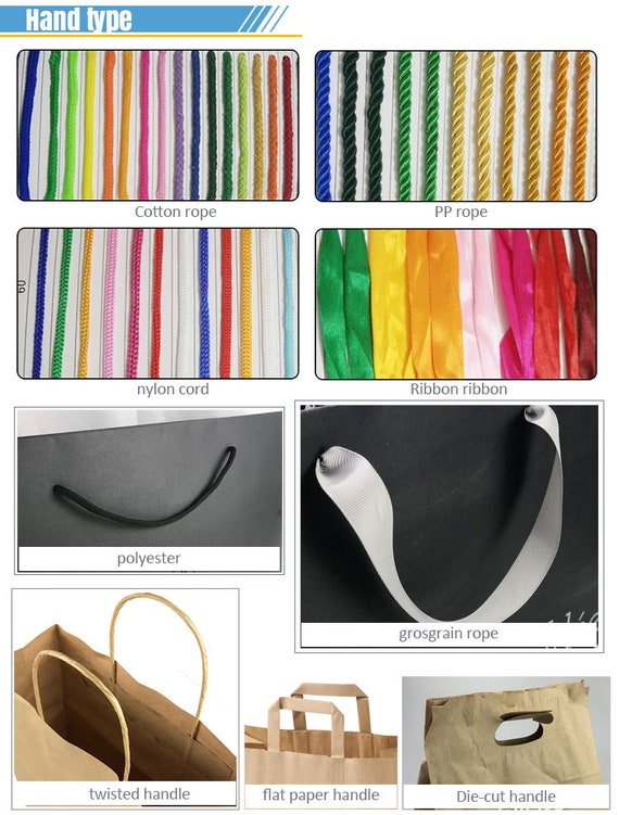 Paper bag shop handle