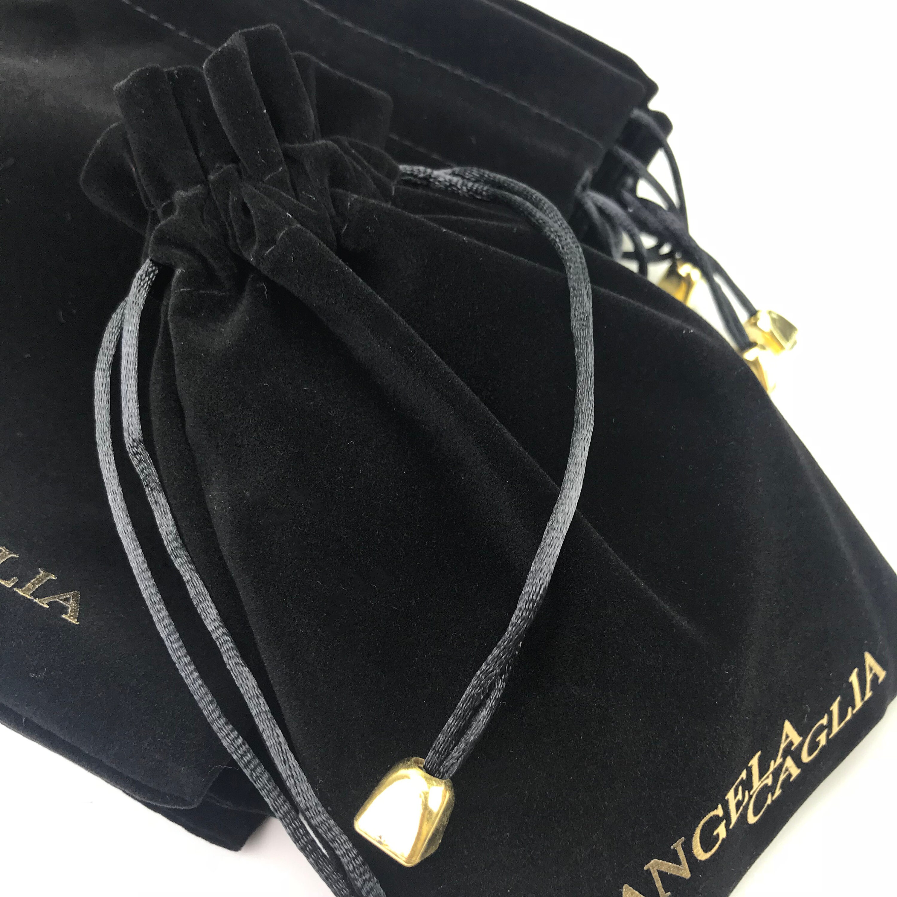 200 5x7Personalized black velvet bag Black velvet pouch Etsy
