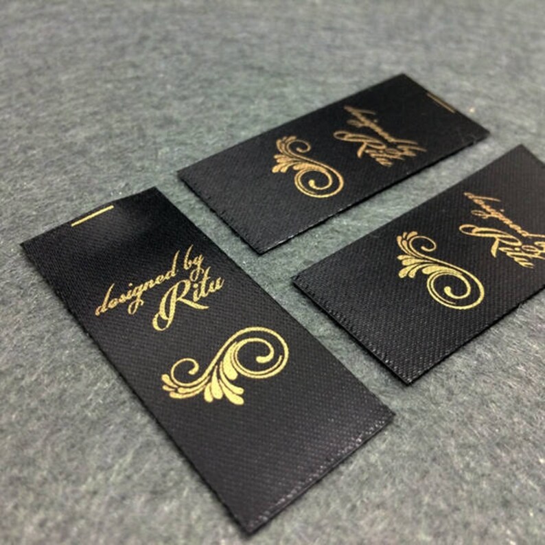 Custom satin printed labels Custom printed labels 100 Satin printed labels