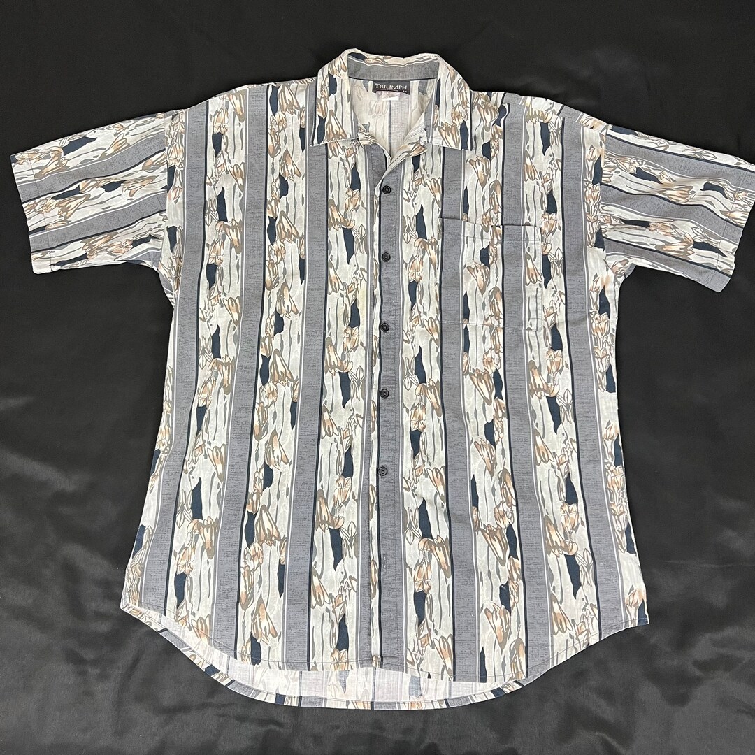 VTG 1980s Mens Button up : Triumph of California - Etsy