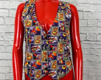 1990s Halloween Vest Vintage Women's Pumpkin October