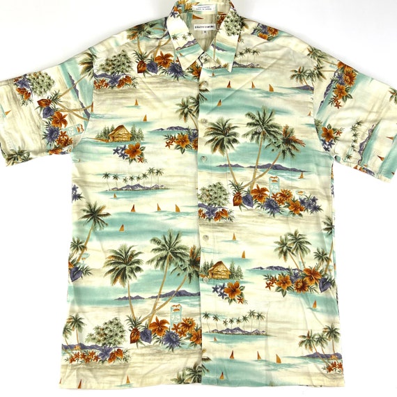 VTG Pierre Cardin Hawaiian Men's Button Up Vintage