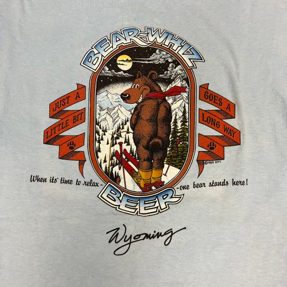 VTG Bear Whiz T-shirt Wyoming 1980s Large - Etsy