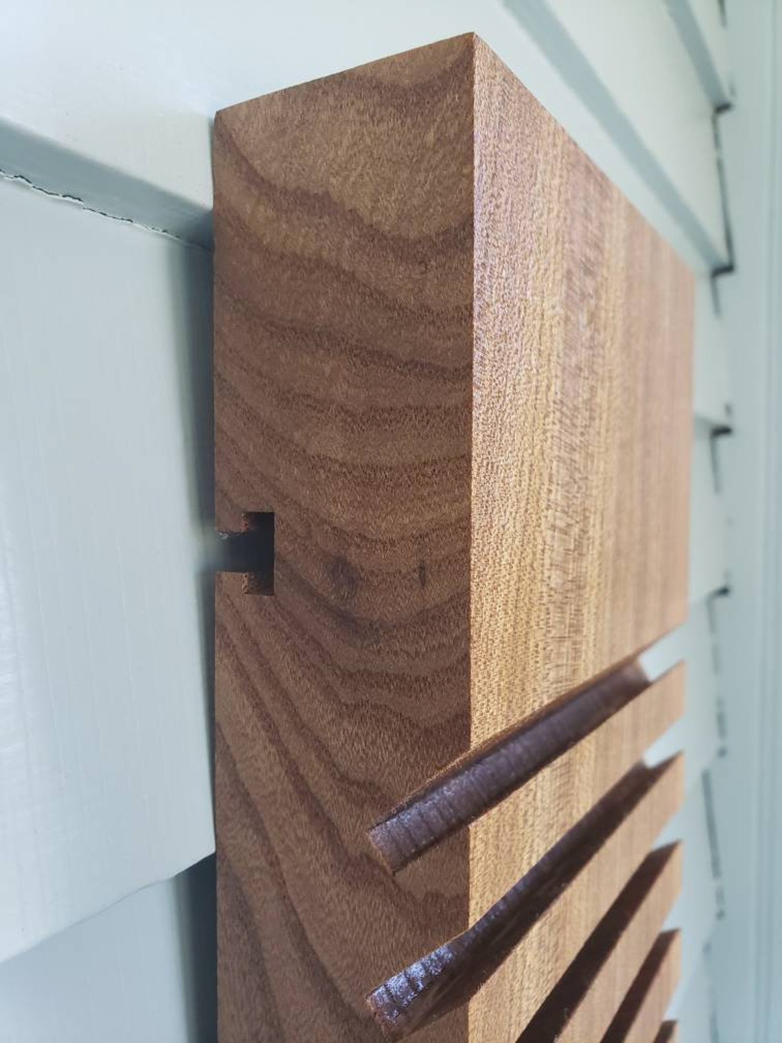 Wallmounted Quilt Ruler Rack in Live Edge Red Elm Etsy