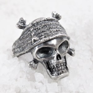 Johnny Depp ring, jack sparrow, 15 gram zilver, rustieke handgemaakte ring, piraten bemanningsring