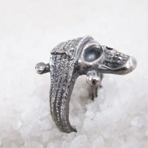 Johnny Depp ring, Jack Sparrow, 15 grams of silver, rustic handcrafted ring, pirate crew ring image 5