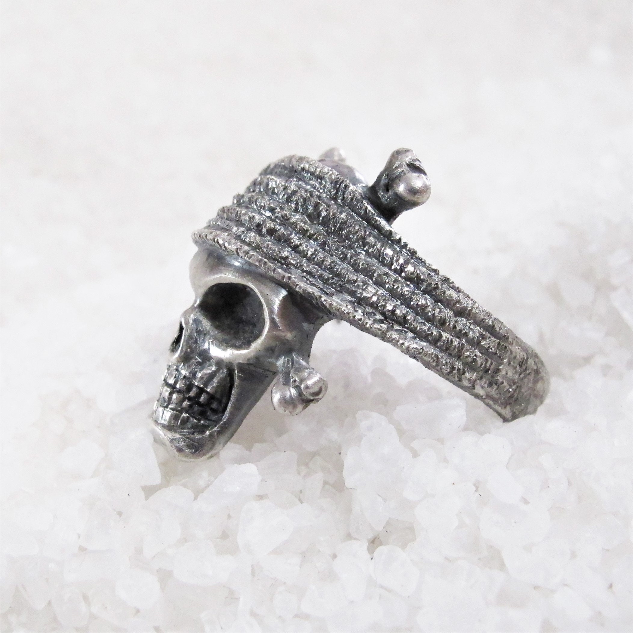 ジョニー・デップの指輪、ジャック・スパロウ、銀15グラム、素朴な