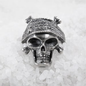 Johnny Depp ring, Jack Sparrow, 15 grams of silver, rustic handcrafted ring, pirate crew ring image 4