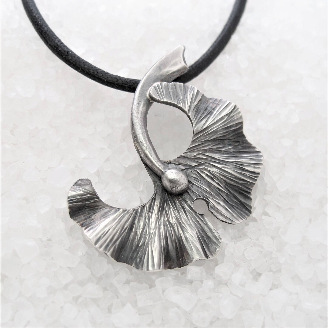 Feuille De Ginkgo Argent - Collection Bijoux Nature