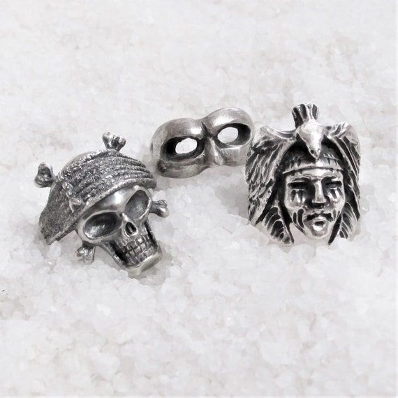 Johnny Depp Sterling Silver Skull Ring