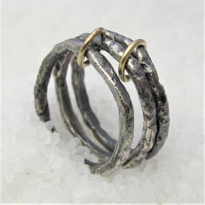 Infinity ring for silver and gold