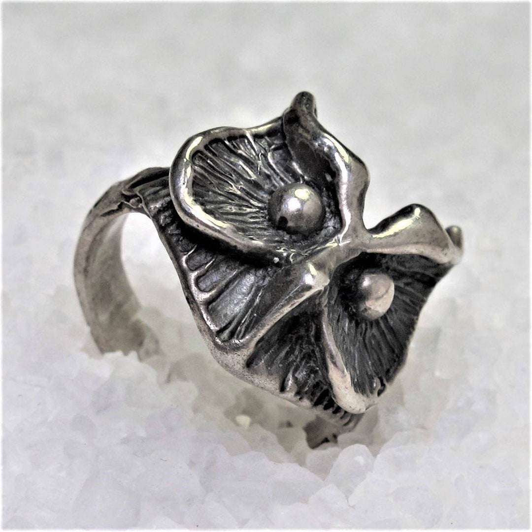 Anello da Cavaliere Uomo Acciaio Inox Massiccio Teschio Biker Gotico