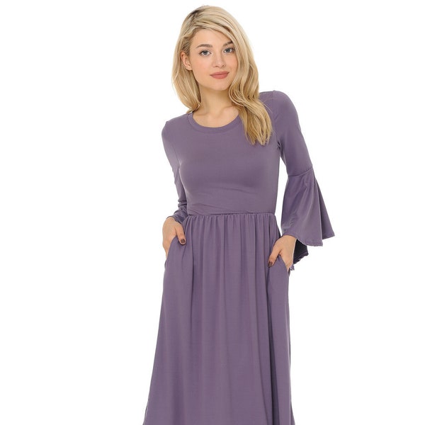 Lilac Maxi Dress Etsy
