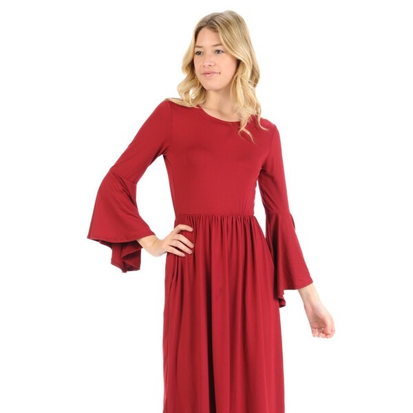 Mesh Dress Bell Sleeves main image 1