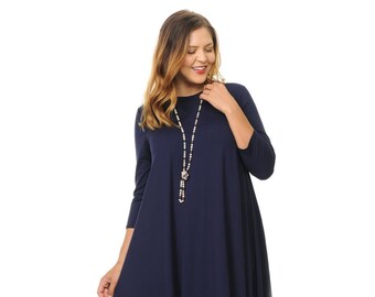 plus size swing dresses with pockets