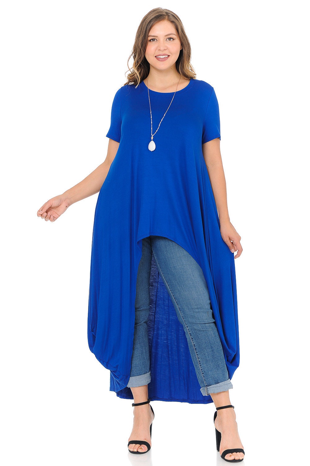 royal blue plus size top