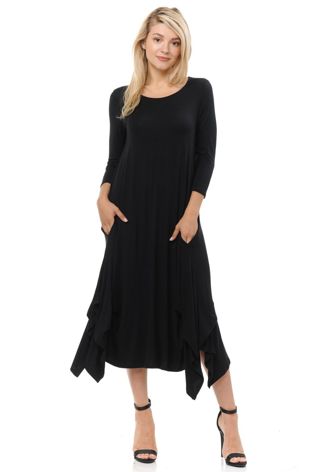 black handkerchief dress