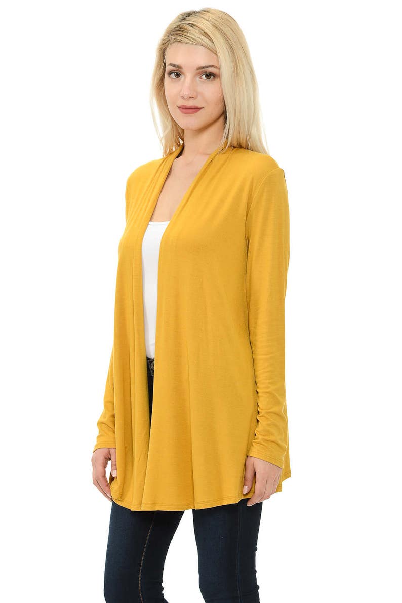 Solid Rayon Spandex Long Sleeve Jersey Cardigan Sweater Etsy