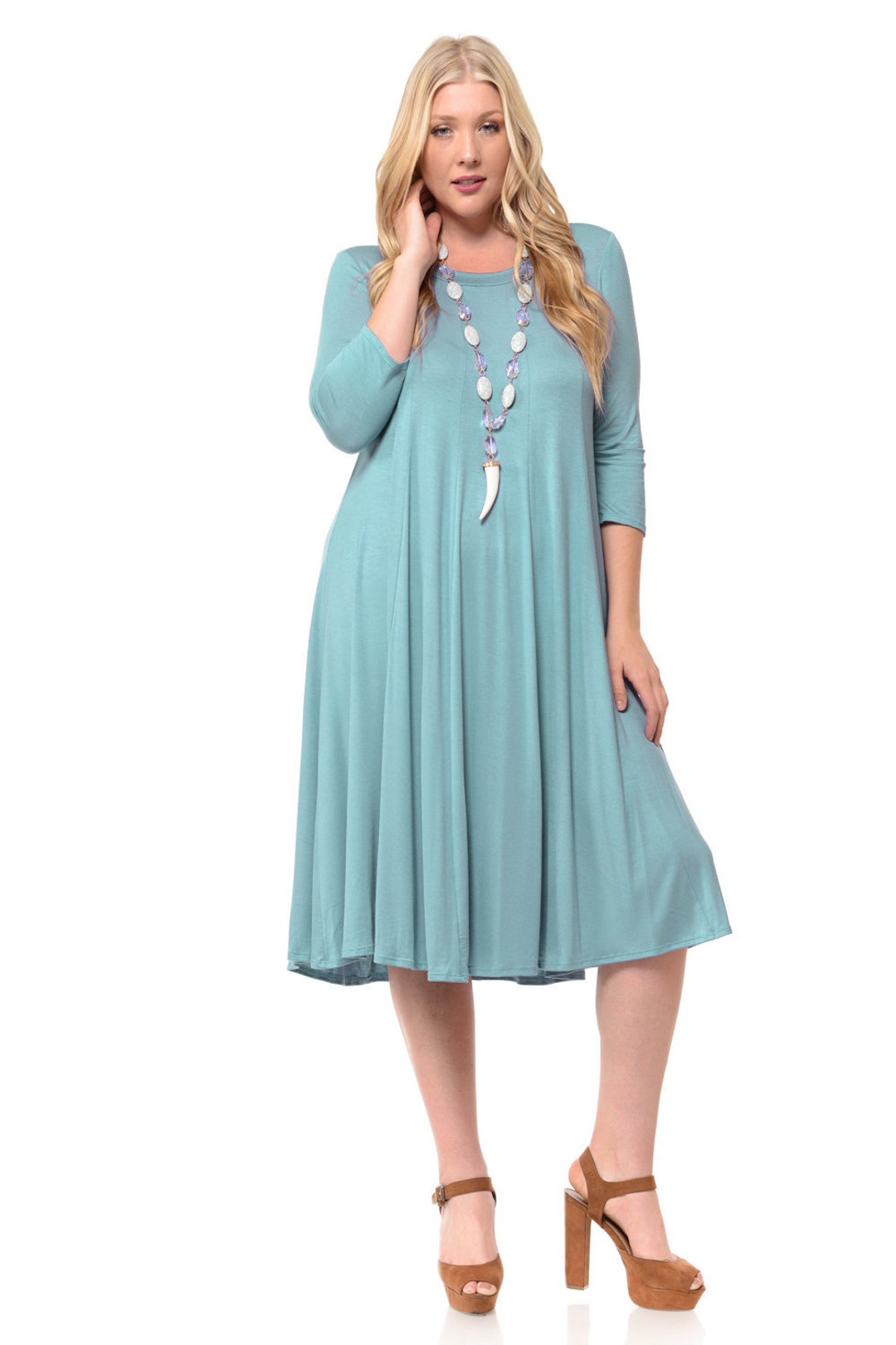 plus size a line dresses