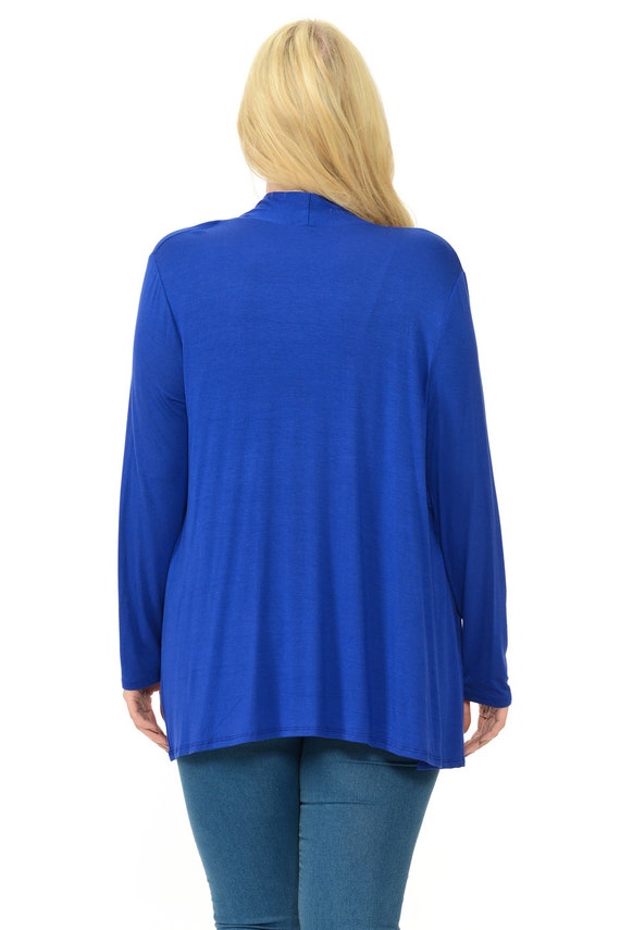 Royal blue shop cardigan plus size