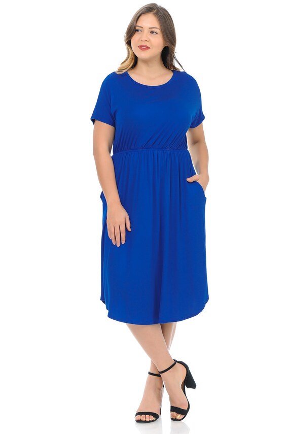 Royal blue maxi dress cheap casual