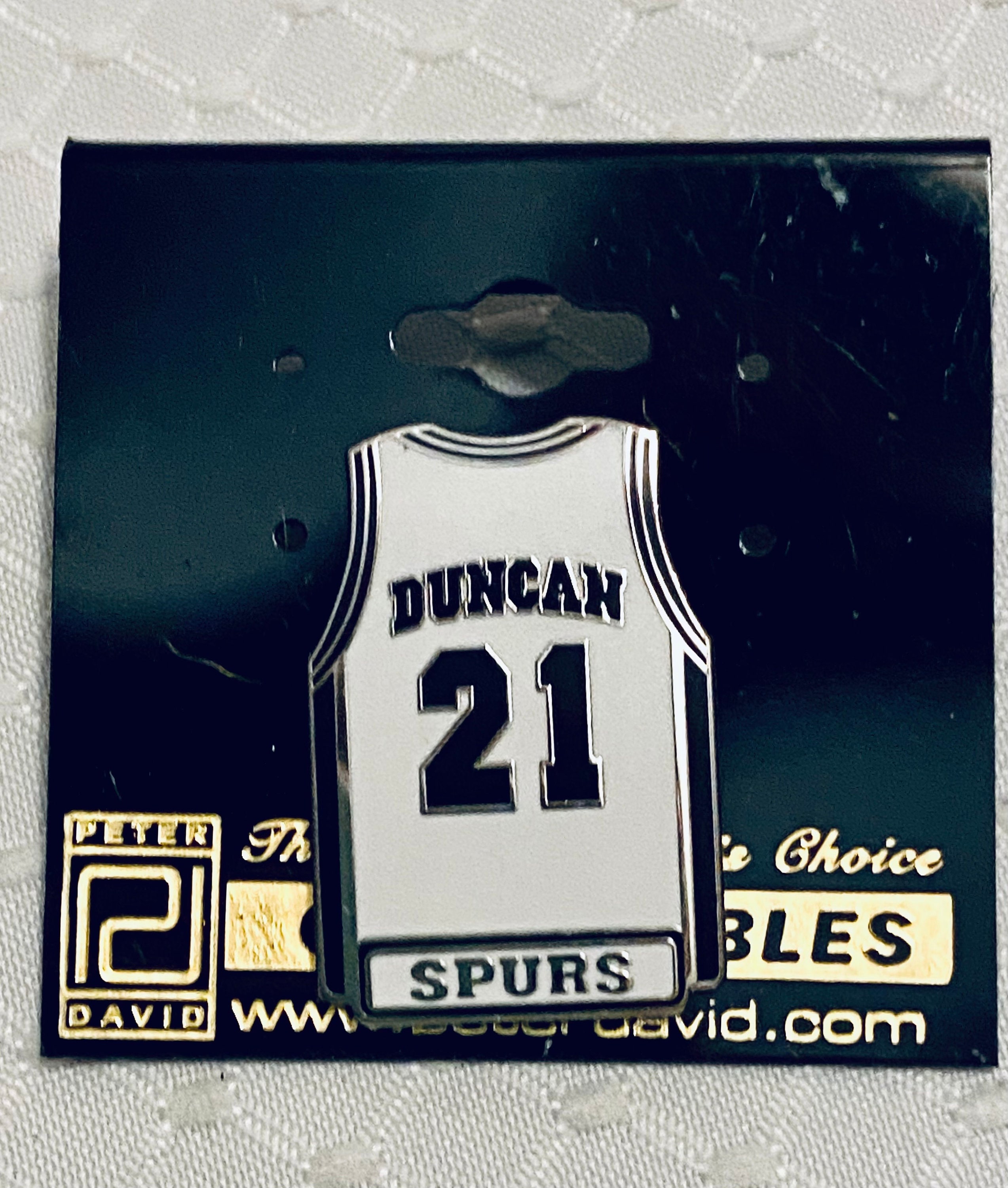 VINTAGE Champion San Antonio Spurs Tim Duncan 21 Jersey Men Adult Size XS  Black