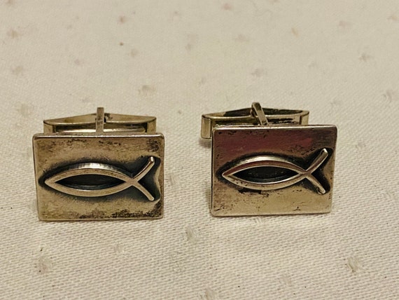 James Avery Sterling Silver Ichthus Cuff Retired