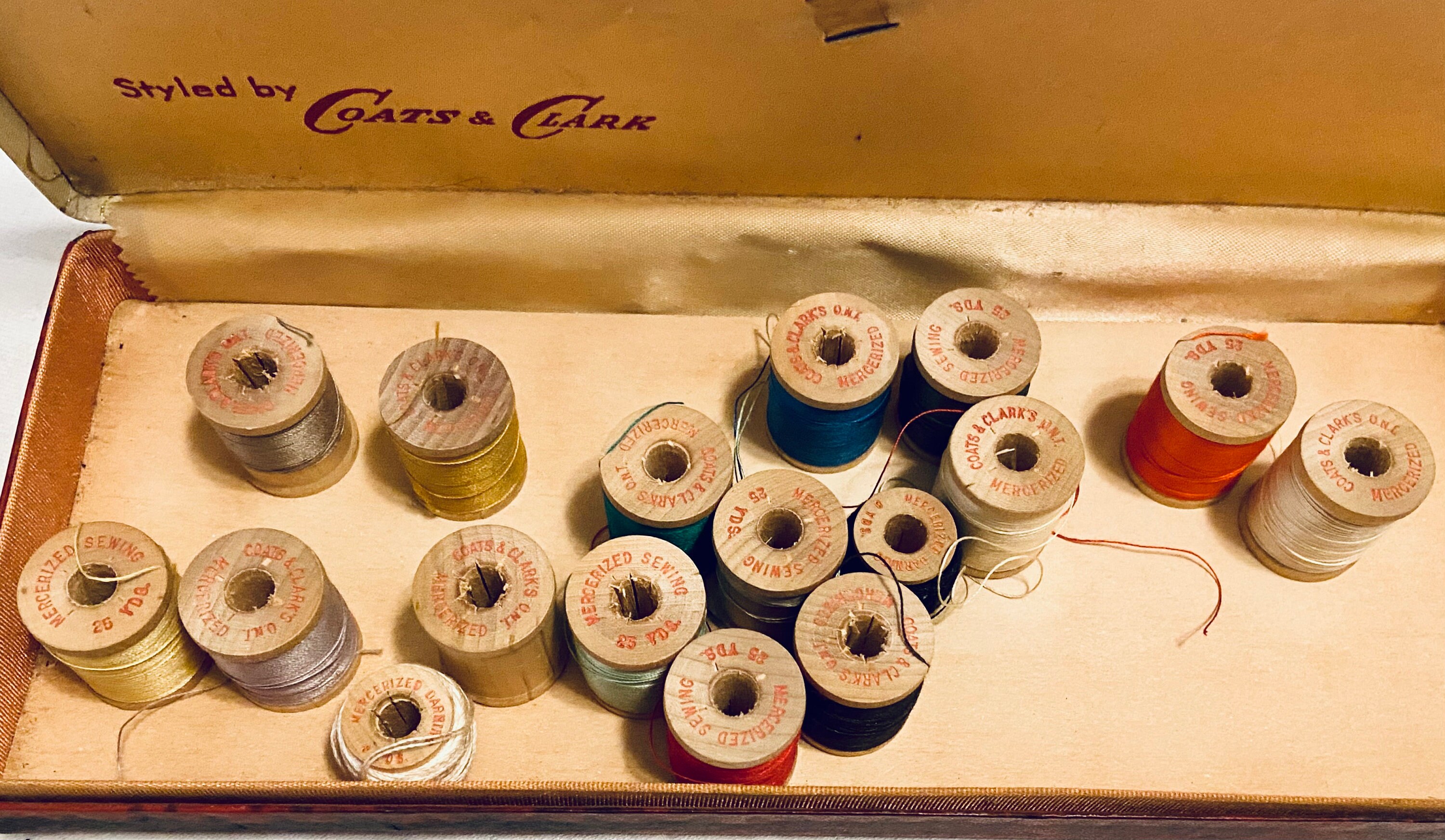 Vintage Coats and Clark Wooden Thread Spools 17 in Etsy