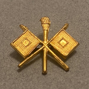 Pin de oficial del Cuerpo de Señales del Ejército de EE. UU. de la Primera Guerra Mundial.