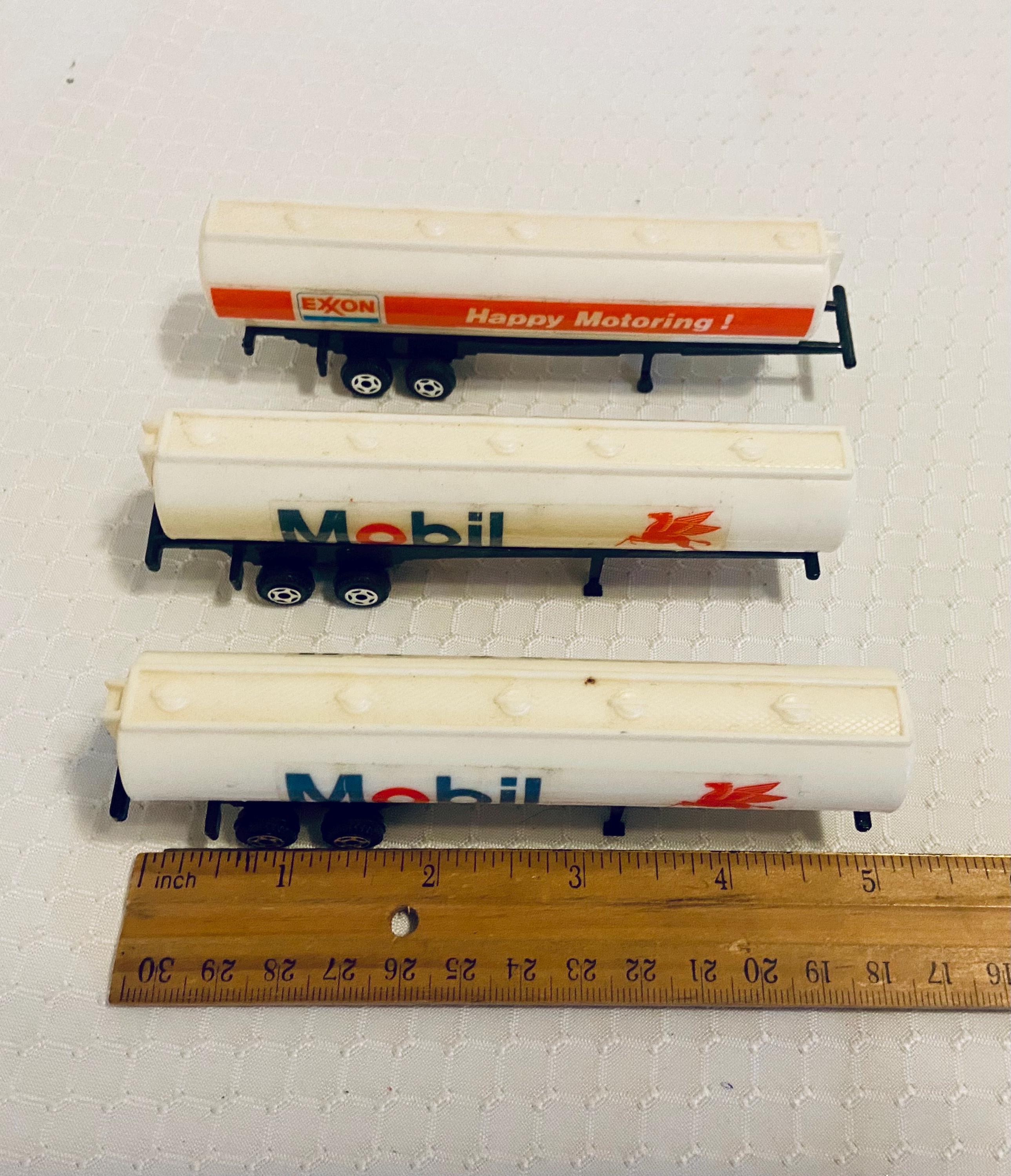 Vintage MOBIL EXXON Tanker Trailers. Decals, Plastic Tankers Are Not ...