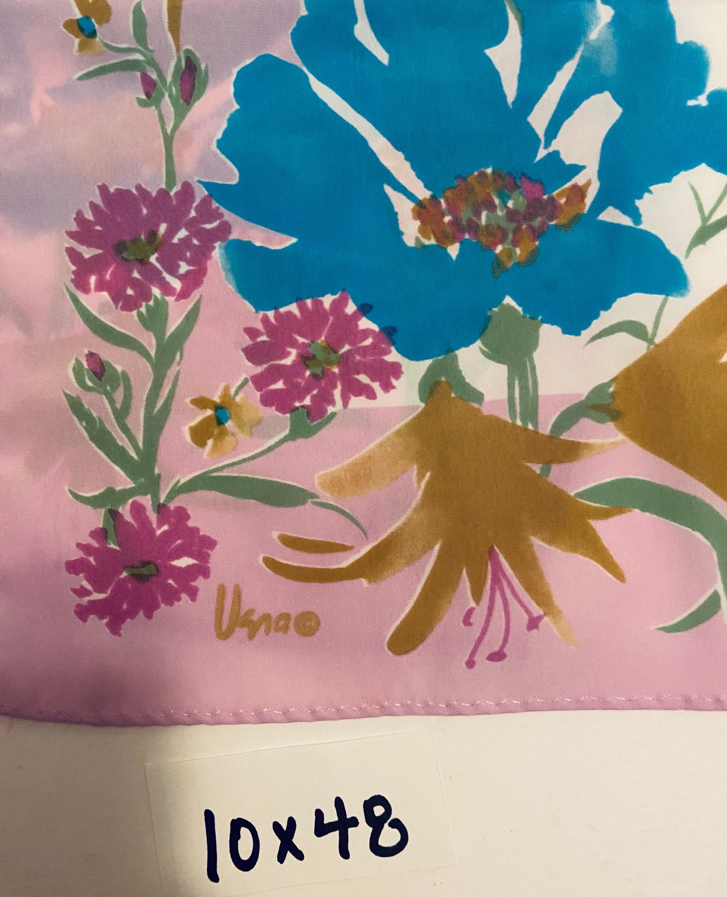 【よつぼし★様リクエスト】664 Vera Neumann プレート 3枚 Vera Neumann Scarf Early Silk Japan Mod Red Pink Floral