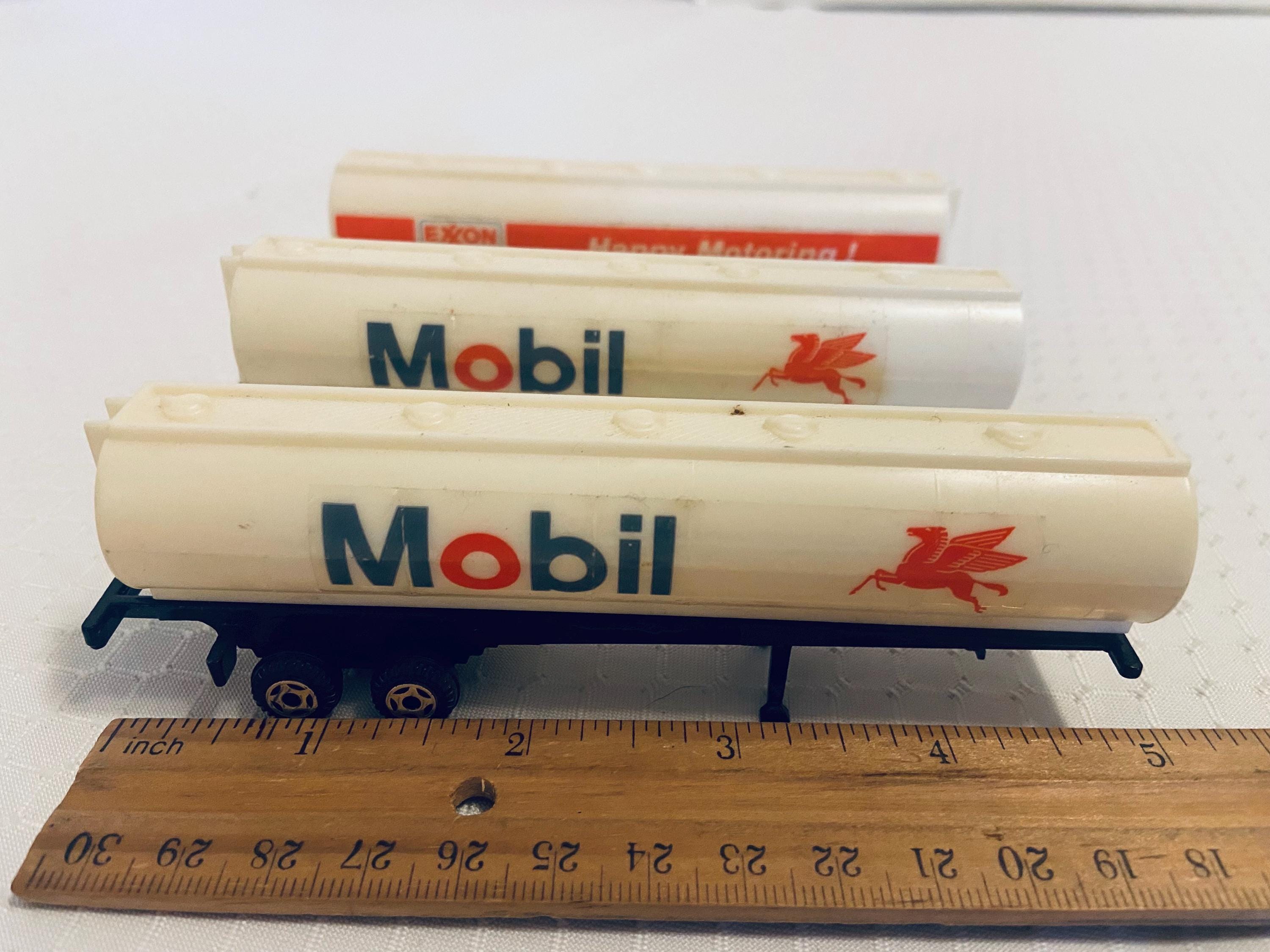 Vintage MOBIL EXXON Tanker Trailers. Decals, Plastic Tankers Are Not ...