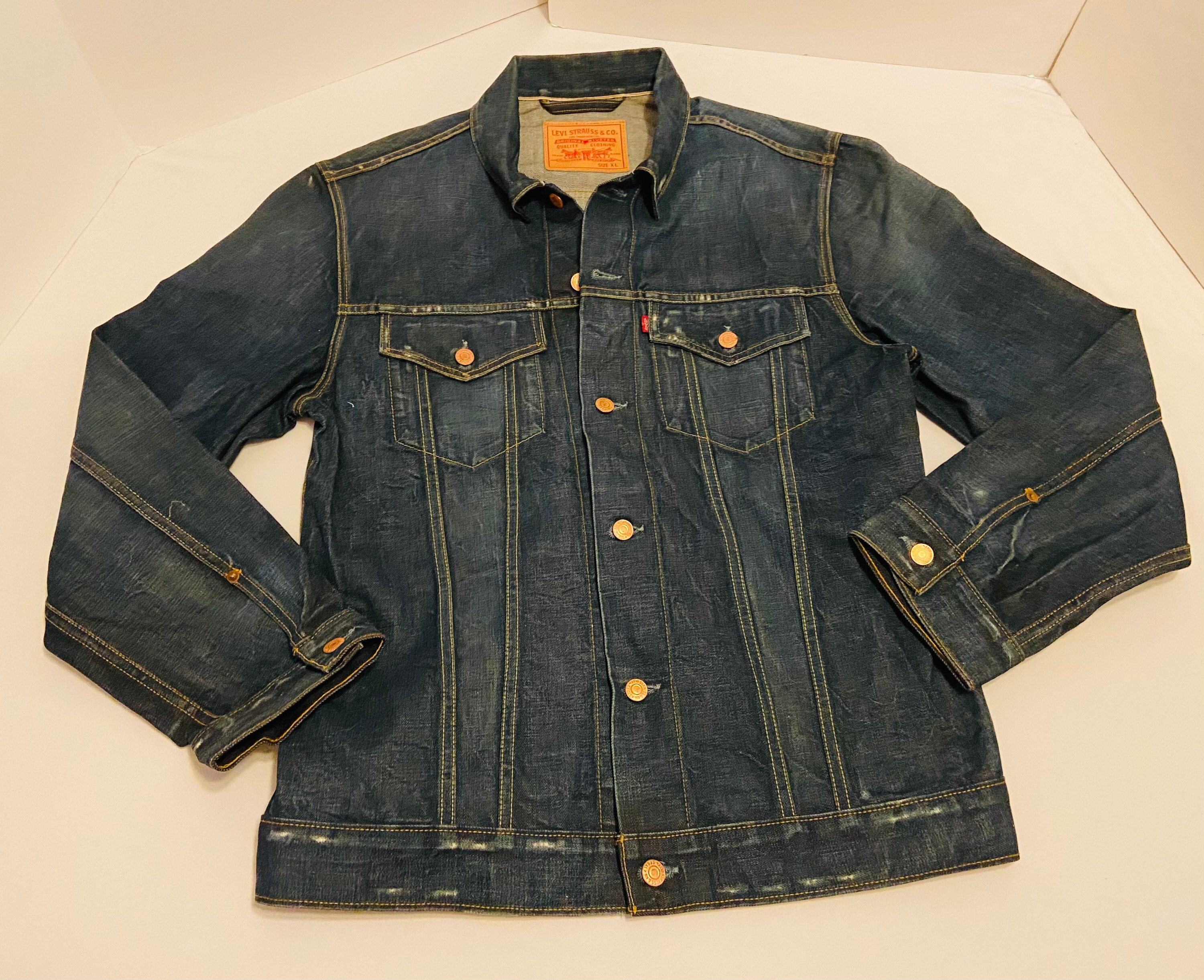 Levis Jacket Xl - Etsy